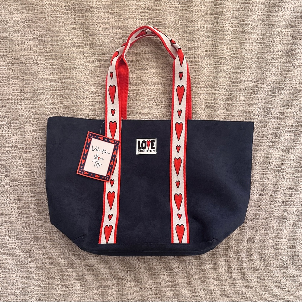 Brighton Velveteen Love Tote Bag - NWT - Valentine's Bag